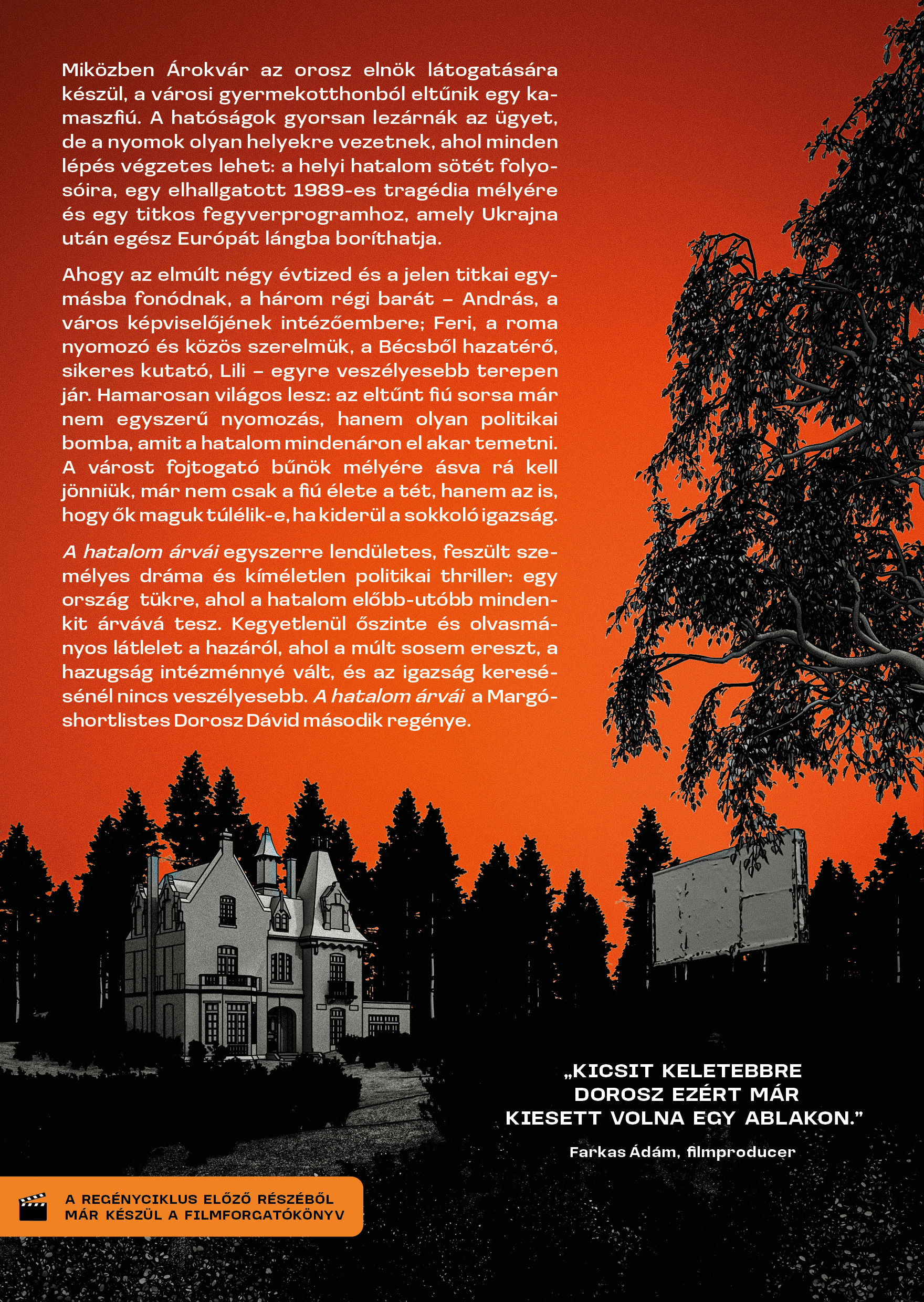 David Dorosz The Orphans of Power back cover